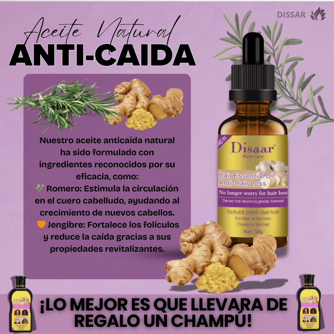 BioCapil® Serum Anticaida Jengibre + Pack Shampoo de regalo🎁