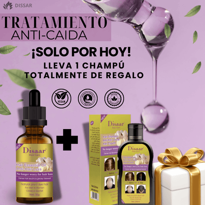 BioCapil®  Serum Anticaida Jengibre + Pack Shampoo de regalo🎁