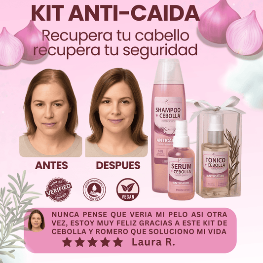 Onia® Shampoo + Serum de cebolla y romero  con Tonico de Regalo🎁