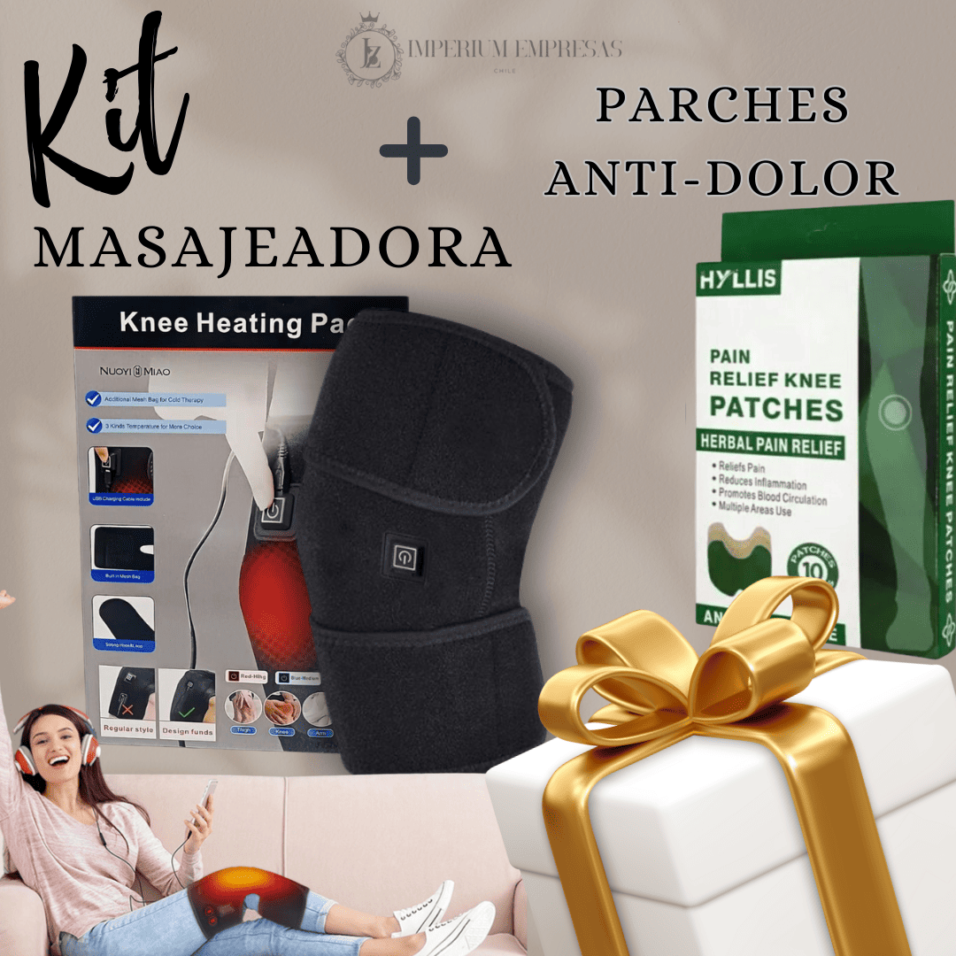 BioHeat Rodilla® Rodillera Térmica + Parches Herbales🎁