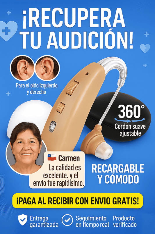 Oido Pro permanente® + Guia auditiva de bienestar + 1 Audifono de Regalo🎁