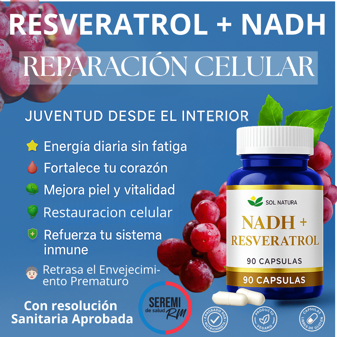 Resveratrol + NADH® +Guia digital de rutina de bienestar de regalo🎁
